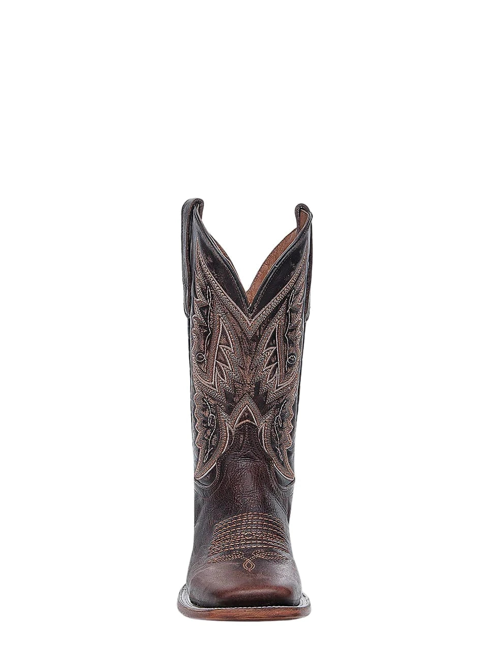 CIRCLE G BOOTS Boots Circle G Men's Chocolate Embroidery Wide Square Toe Western Boots L6296