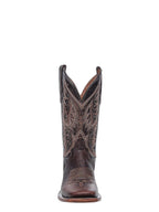 CIRCLE G BOOTS Boots Circle G Men's Chocolate Embroidery Wide Square Toe Western Boots L6296