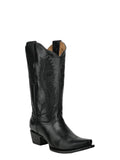 CIRCLE G BOOTS Boots Circle G Women's Black Embroidered Snip Toe Western Boots L6339