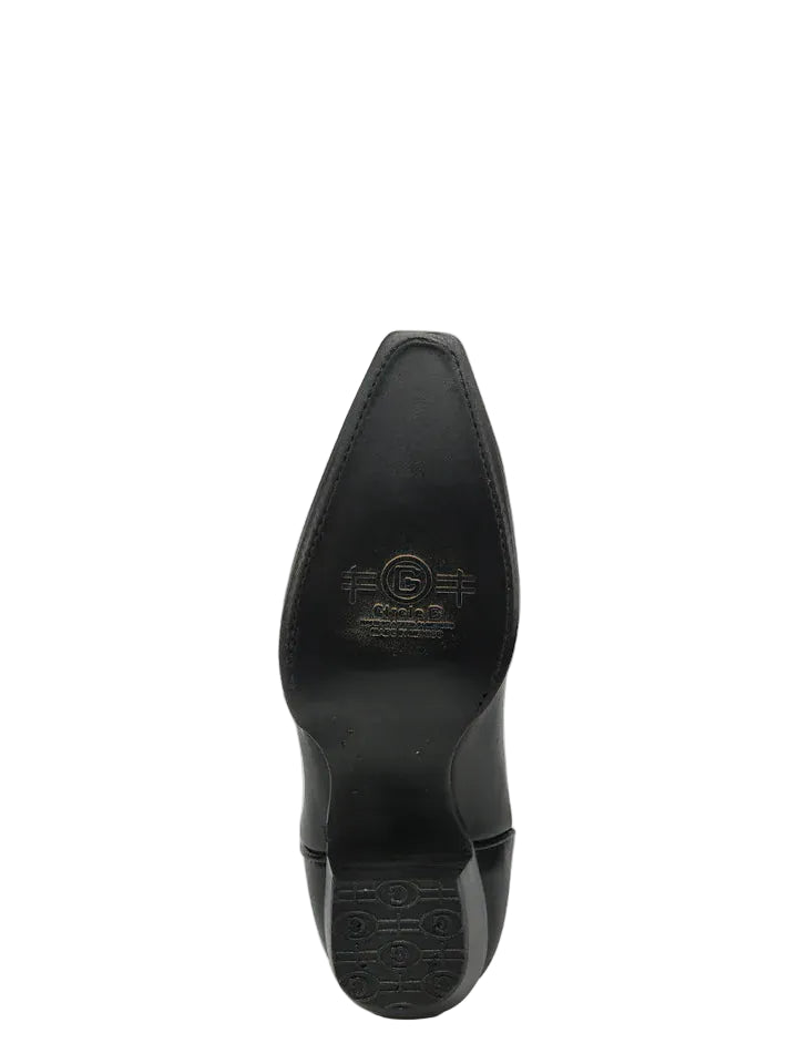 CIRCLE G BOOTS Boots Circle G Women's Black Embroidered Snip Toe Western Boots L6339