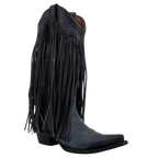 CIRCLE G BOOTS Boots Circle G Women's Blue Fringes Snip Toe Western Boots L6074