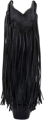 CIRCLE G BOOTS Boots Circle G Women's Blue Fringes Snip Toe Western Boots L6074