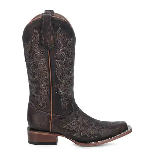 CIRCLE G BOOTS Boots Circle G Women's Brown Embroidered Western Boots L8024