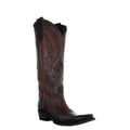 CIRCLE G BOOTS Boots Circle G Women's Brown Tall Bronzy Inlay Western Boot L6085