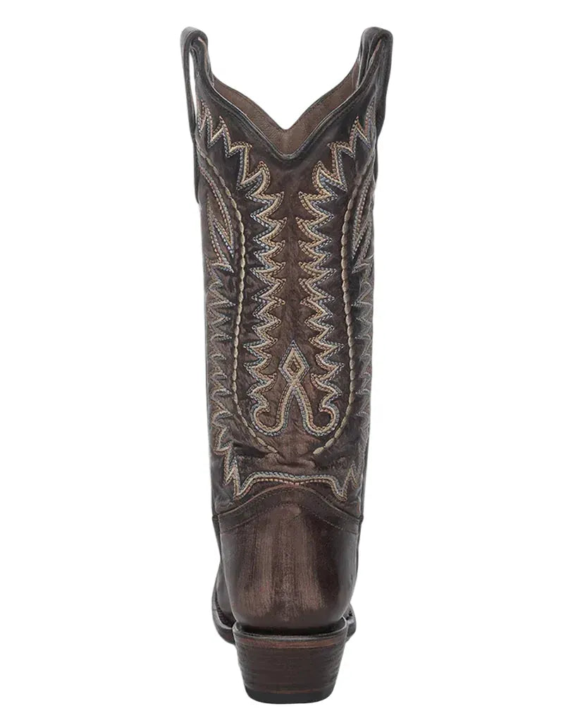 CIRCLE G BOOTS Boots Circle G Women's Dark Brown Embroidered Snip Toe Western Boots L8014