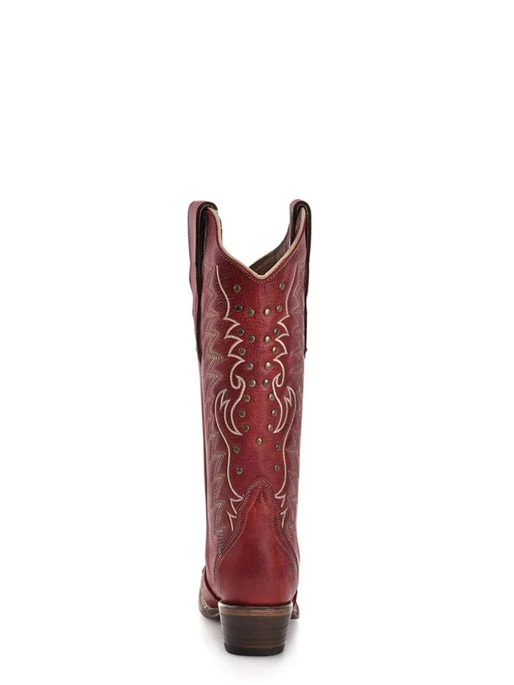 CIRCLE G BOOTS Boots Circle G Women's Embroidery & Stueds Red Western Boot L6117