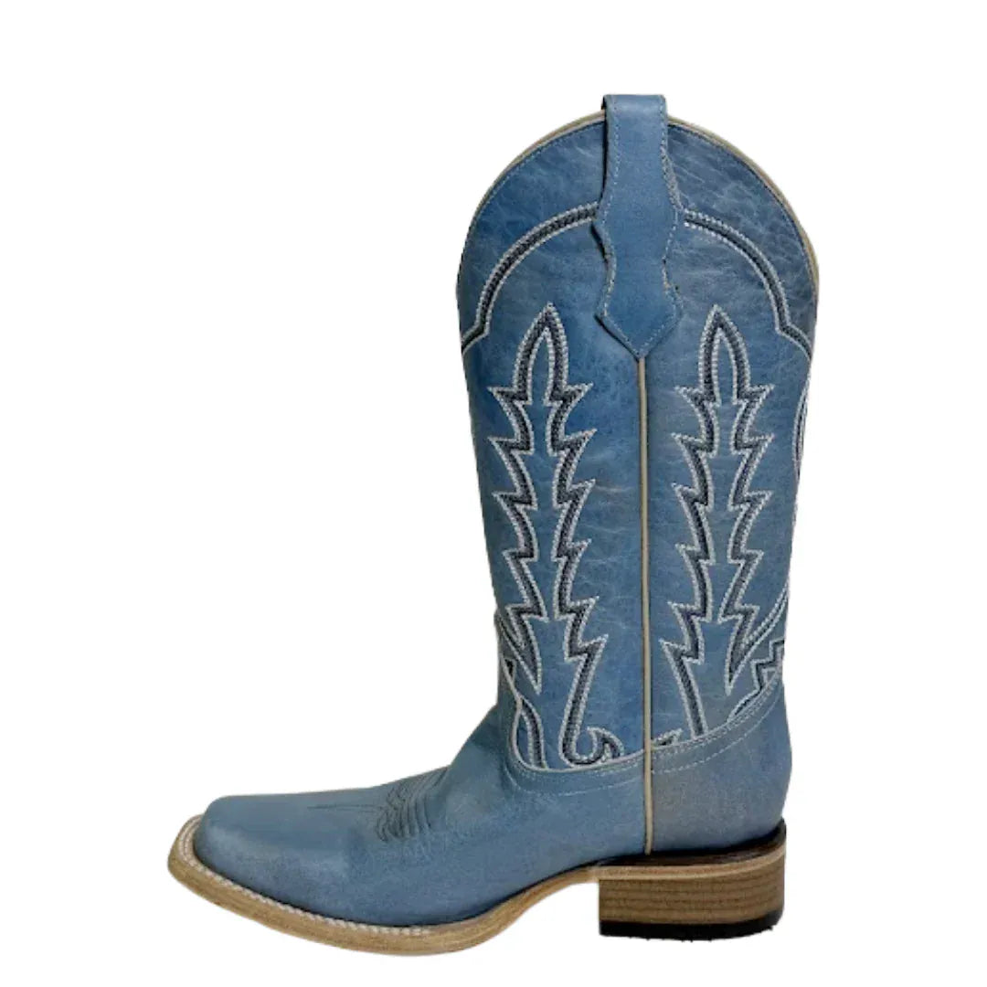 CIRCLE G BOOTS Boots Circle G Women's Light Blue Embroidered Western Boots L6334