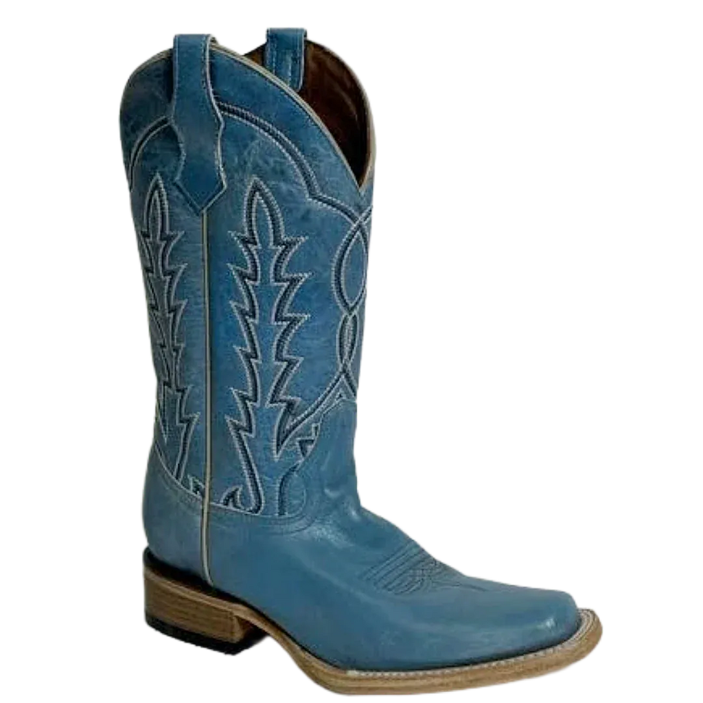 CIRCLE G BOOTS Boots Circle G Women's Light Blue Embroidered Western Boots L6334