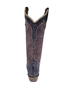 CIRCLE G BOOTS Boots Circle G Women's Lilac Embroidery Snip Toe Western Boot L6328