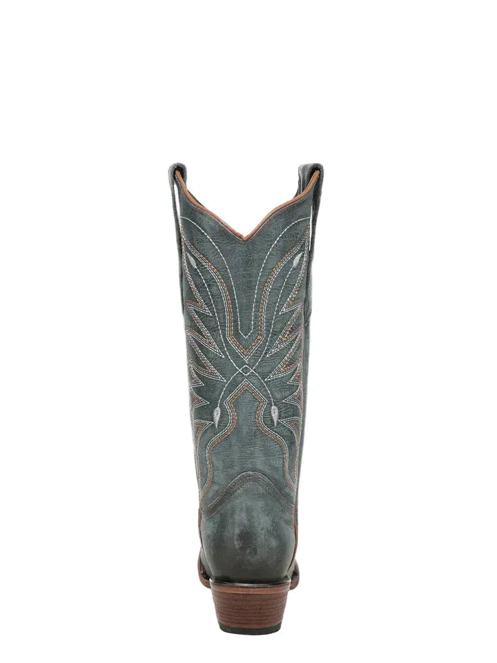 CIRCLE G BOOTS Boots Circle G Women's Triad Blue Embroidered Snip Toe Western Boots L8069