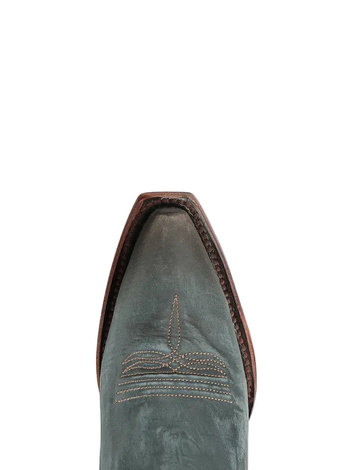 CIRCLE G BOOTS Boots Circle G Women's Triad Blue Embroidered Snip Toe Western Boots L8069