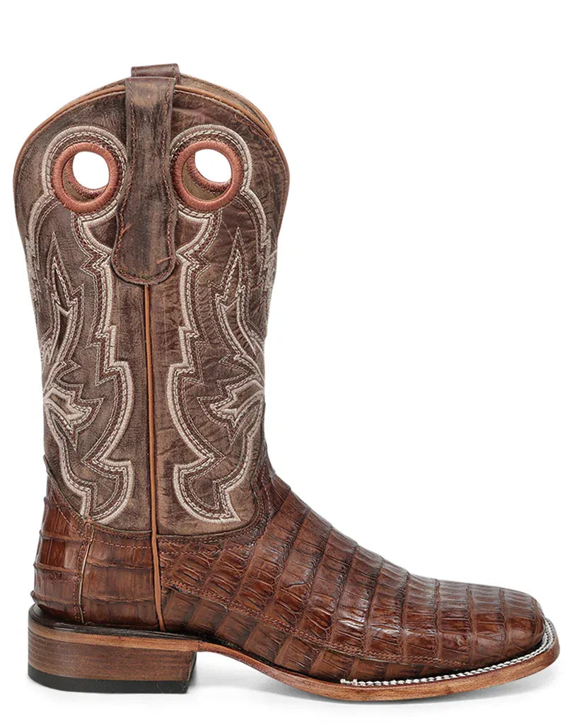 CIRCLE G BOOTS Boots Corral Men's Cognac Caiman Exotic Western Boots L8102