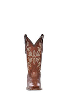 CIRCLE G BOOTS Boots Corral Women's Cognac Embroidered Square Toe Western Boot L2000