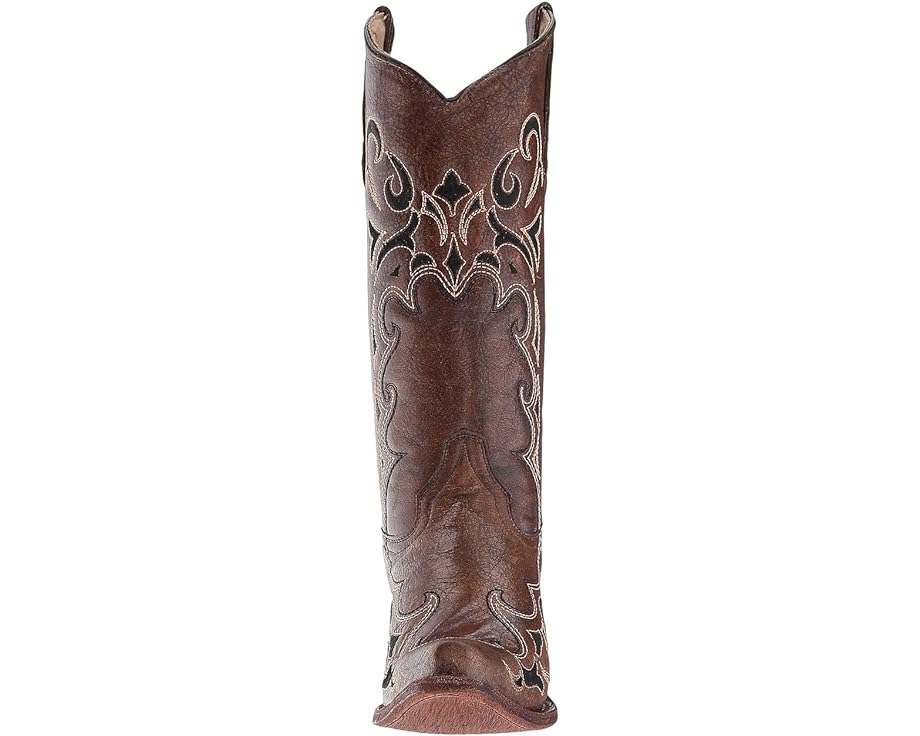 CORRAL BOOTS Boots Circle G Women's Brown Side Embroidery Snip Toe Western Boots L5247