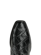 CORRAL BOOTS Boots Corral Men's Black Alligator Inlay Exotic Cowboy Boots A5104