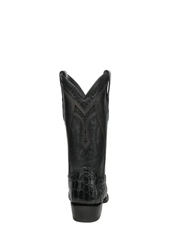CORRAL BOOTS Boots Corral Men's Black Alligator Inlay Exotic Cowboy Boots A5104