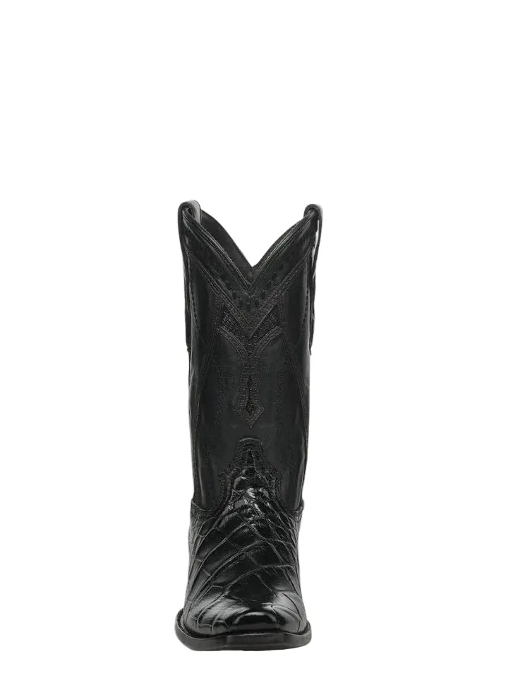 CORRAL BOOTS Boots Corral Men's Black Alligator Inlay Exotic Cowboy Boots A5104