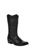 CORRAL BOOTS Boots Corral Men's Black Alligator Inlay Exotic Cowboy Boots A5104