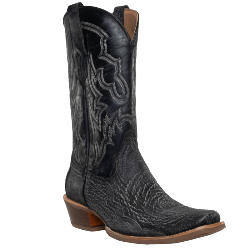 Corral Men s Black Shark Horseman Toe Western Boots A4420 Russell s Western Wear Inc