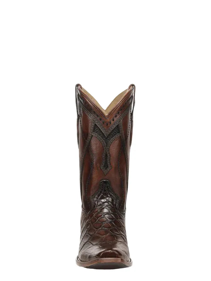 CORRAL BOOTS Boots Corral Men's Honey Brown Alligator Inlay Exotic Cowboy Boots A5105