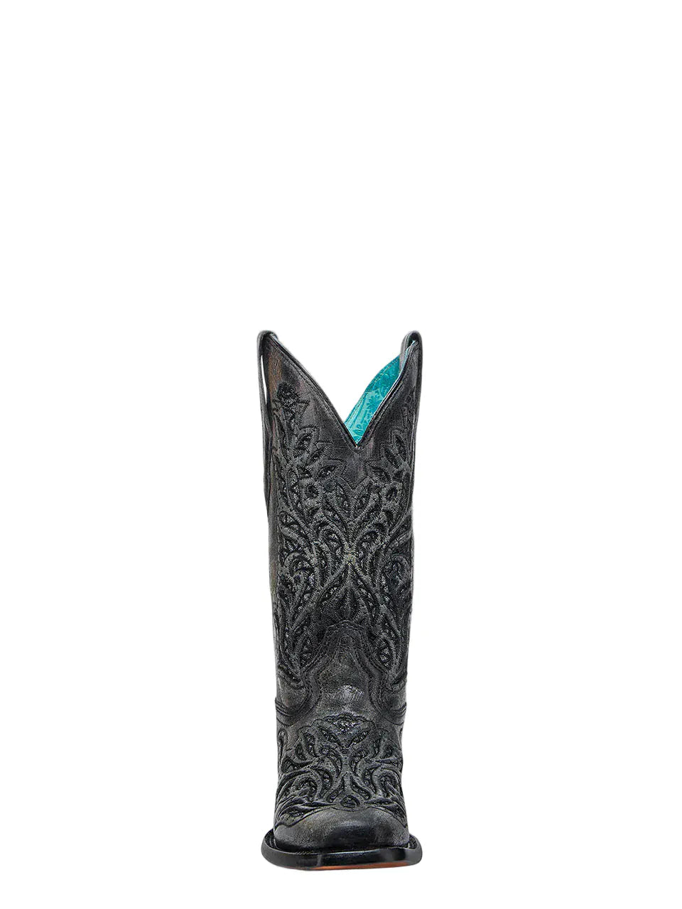 CORRAL BOOTS Boots Corral Women's Black Embroidery Square Toe Cowgirl Boot A4876