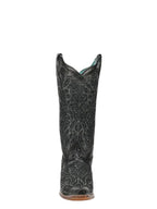 CORRAL BOOTS Boots Corral Women's Black Glitter Inlay and Embroidered Western Boot A5095