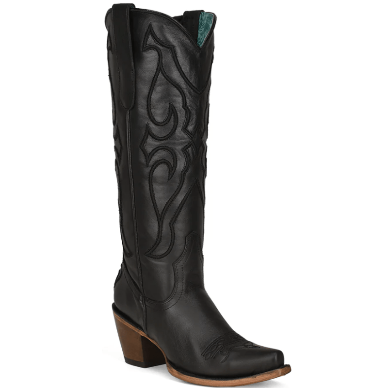 CORRAL BOOTS Boots Corral Women's Black Stitch & Inlay Western Boots Z5075