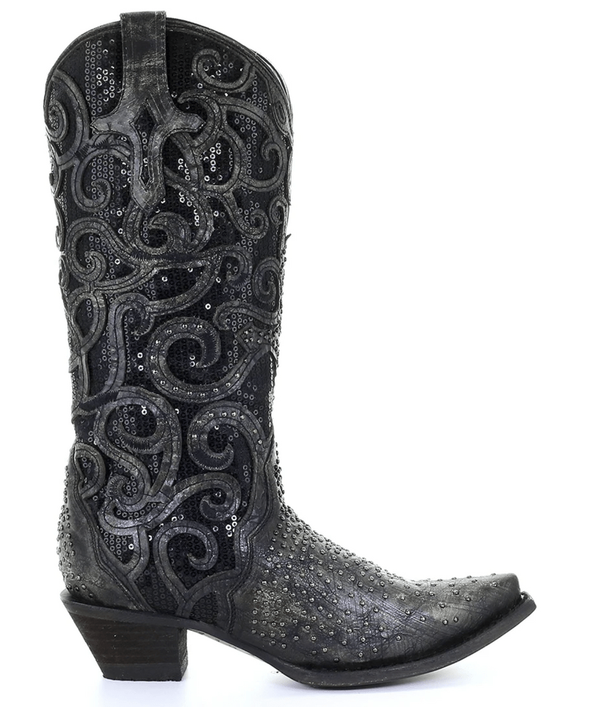 Corral Women's Black Studded Western Fashion Boots C3446