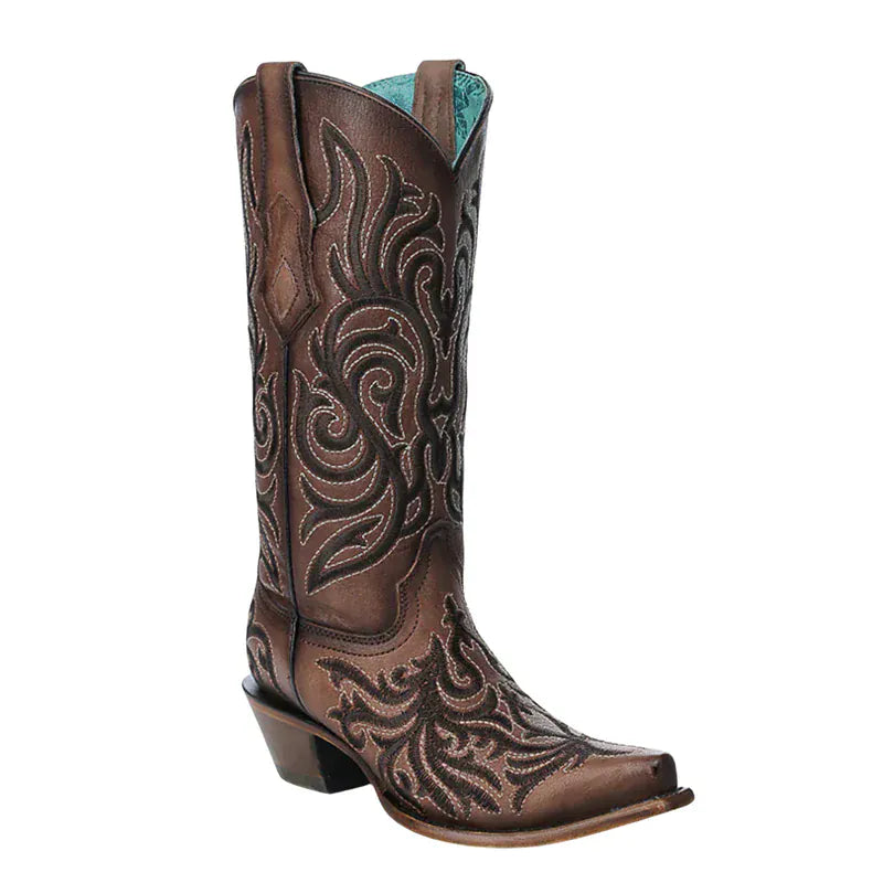 CORRAL BOOTS Boots Corral Women's Brown Embroidered Snip Toe Western Boot Z5289