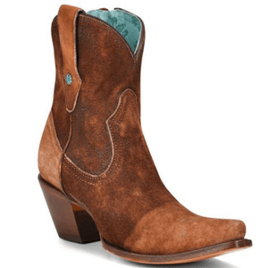 CORRAL BOOTS Boots Corral Women's Brown Lamb Snip Toe Ankle Boot - A4171