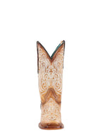 CORRAL BOOTS Boots Corral Women's Camel Luminescent Embroidery Straw Western Boots A4580