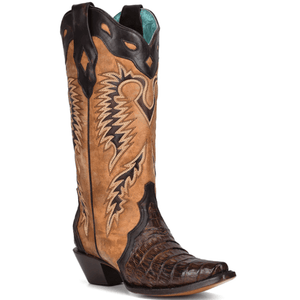 CORRAL BOOTS Boots Corral Women's Embroidered Caiman Western Boots A4182