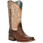 CORRAL BOOTS Boots Corral Women's Floral Embroidery Square Toe Western Boots Z5126