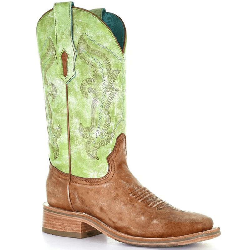 CORRAL BOOTS Boots Corral Women's Green Embroidery Cowgirl Boots A4102