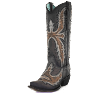 CORRAL BOOTS Boots Corral Women's Hand Painted with Embroidery and Studs Western Boots C3651