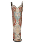 CORRAL BOOTS Boots Corral Women's Heart & Wings Ivory Western Boots A4236