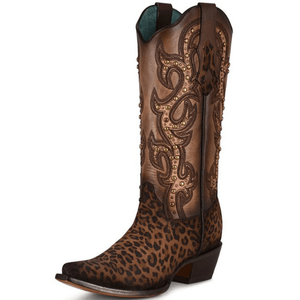 CORRAL BOOTS Boots Corral Women's San Leopard Print Embellished Western Boots C3777