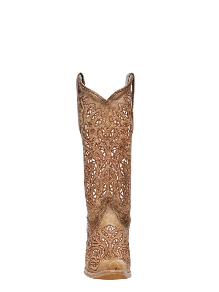 CORRAL BOOTS Boots Corral Women's Sand Glitter & Embroidered Western Boots A5097