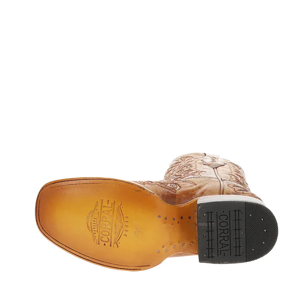 CORRAL BOOTS Boots Corral Women's Sand Glitter Inlay Embroidered Western Boots A4879