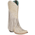 CORRAL BOOTS Boots Corral Women's White Lamb Overlay & Embroidery Fringe Western Boots C3955