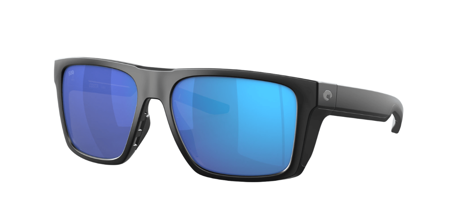 Costa Del Mar Sunglasses Matte Black / Blue Mirror Costa Del Mar Lido Matte Black Frame/Blue Mirror Lens Sunglasses