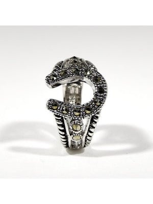 Covenant Jewelry R.S. Covenant Marcasite Horseshoe Ring 809