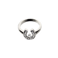 Covenant Jewelry R.S. Covenant Women's Cubic Zirconia Horseshoe Ring 422
