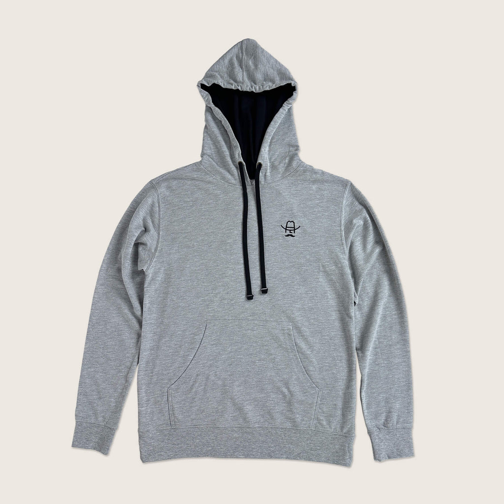 Cowboy Cool Outerwear Heather Grey/Black / S Logo Hoodie