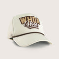 Cowboy Cool Trucker Hats Ivory Whoa Hoss Foam Trucker Hat
