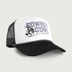 Cowboy Cool Trucker Hats White Buckaroo Showdown Foam Trucker Hat