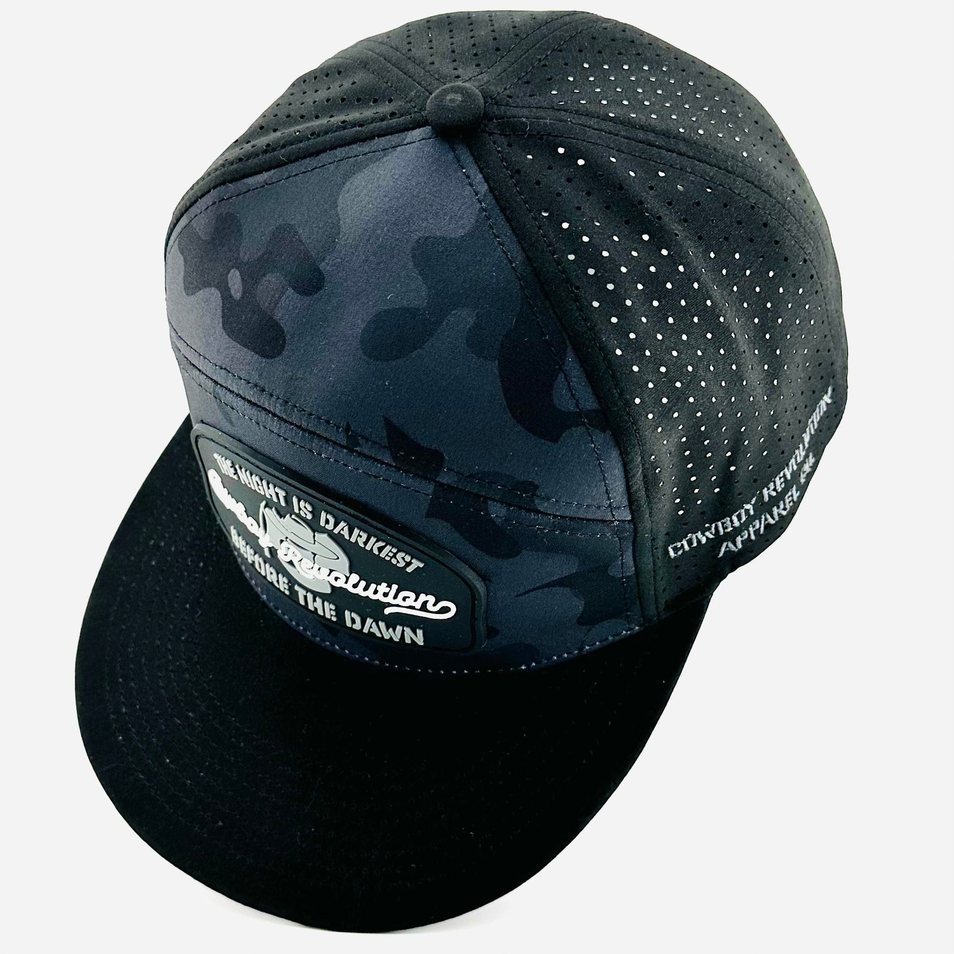 Cowboy Revolution Apparel Co. Hats One Size Fits Most “Before The Dawn” - Cowboy Revolution Dark Camo/Black 6-panel Flatbill Hat