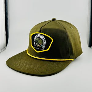 Cowboy Revolution Apparel Co. Hats One Size Fits Most "Born to Chill" Cowboy Revolution Tactical Green Ripstop Rope Hat
