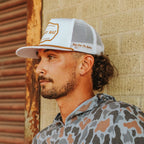 Cowboy Revolution Apparel Co. Hats One Size Fits Most “Cowboy Hat” Cowboy Revolution White Trucker Patch Hat