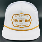 Cowboy Revolution Apparel Co. Hats One Size Fits Most “Cowboy Hat” Cowboy Revolution White Trucker Patch Hat